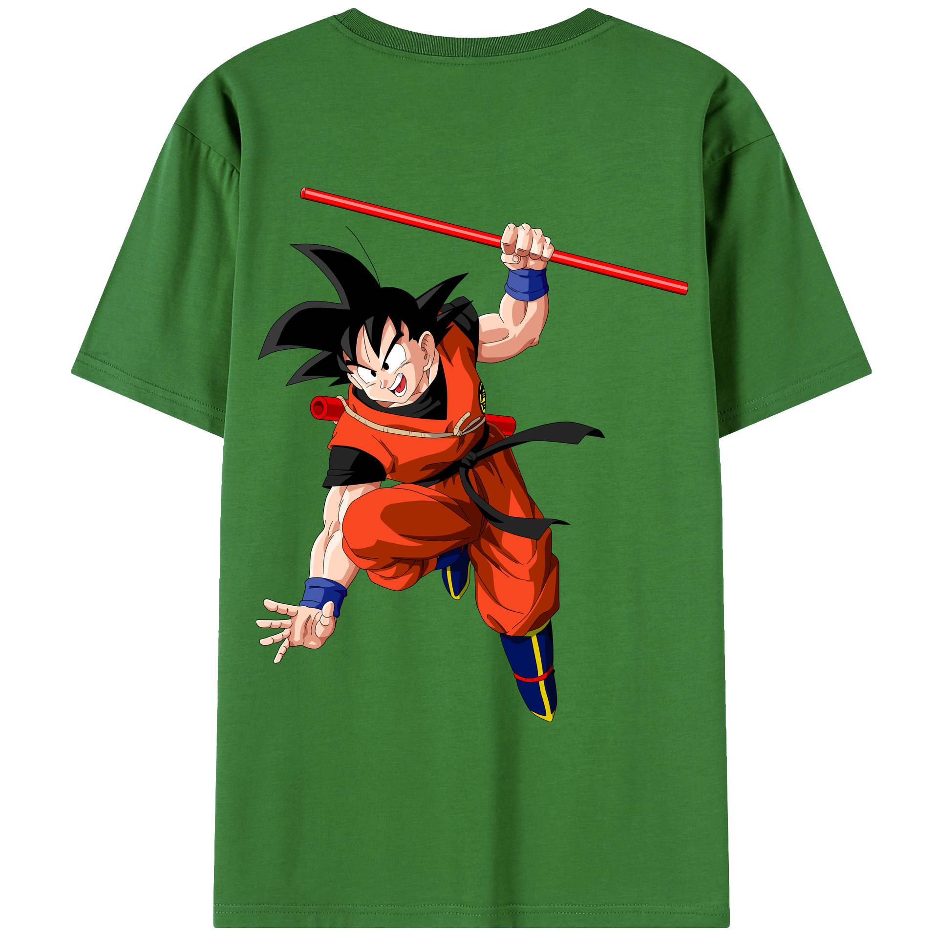 （画像用） ドラゴンボール 孫悟空（そん ごくう）Son Goku カカロット DRAGON BALL Kakarotto レディース半袖Tシャツ(バックプリント)
